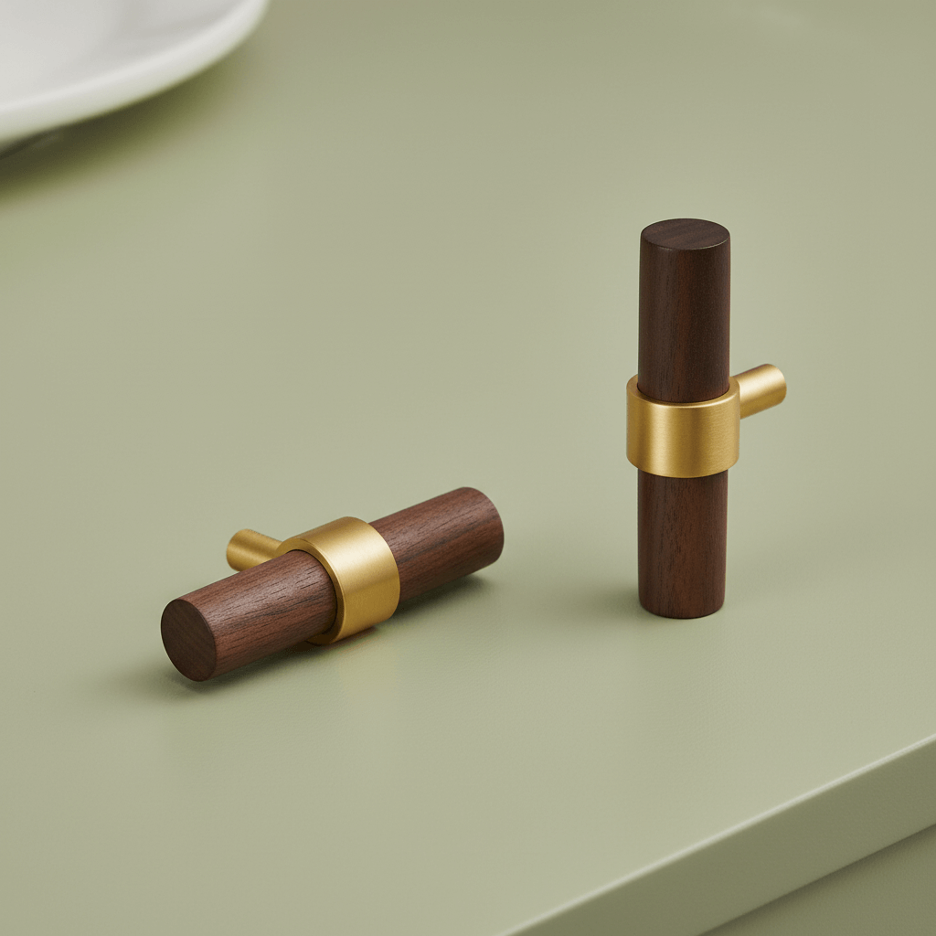 T-Bar CH025W | Walnut + Brass
