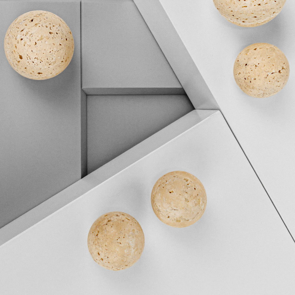 Bouton DR101 | Marbre | Travertine