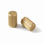Knob 3100 | Ribbed | Brass