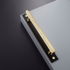 Maniglia 5005 | Zigrinata | Ottone + Nero