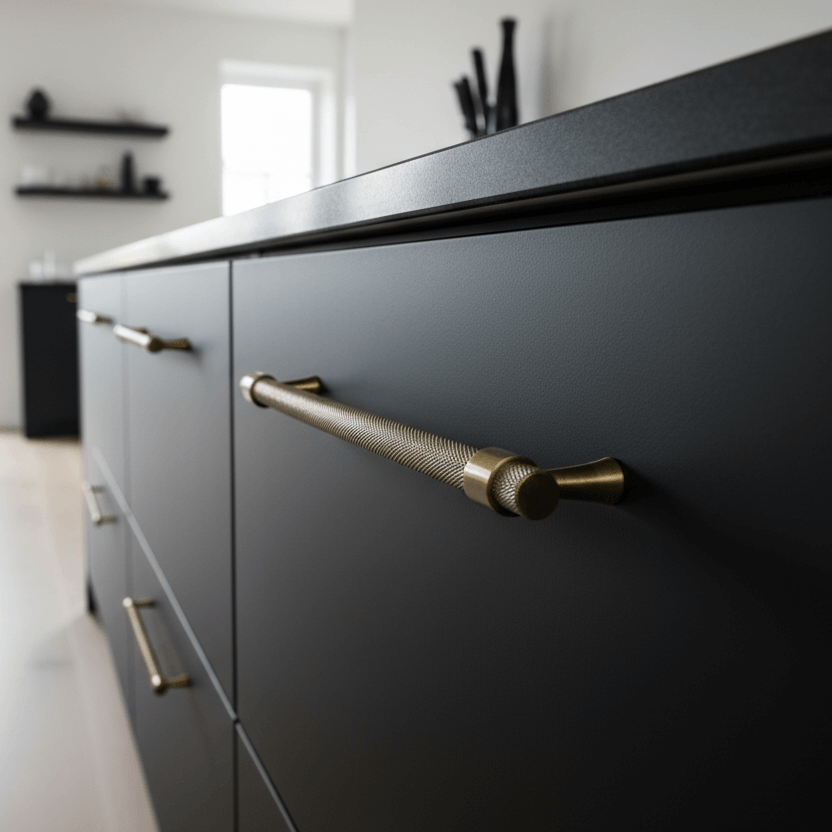 Handle CH016 | Knurled | Antique Brass