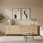 Barra a T CH076 | Legno di Faggio + Nero