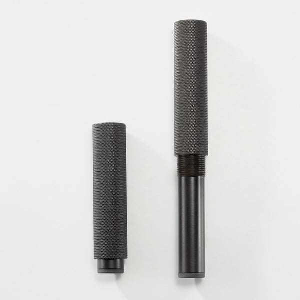 Pied de meuble DL001 | Moleté | Noir (2 pièces)