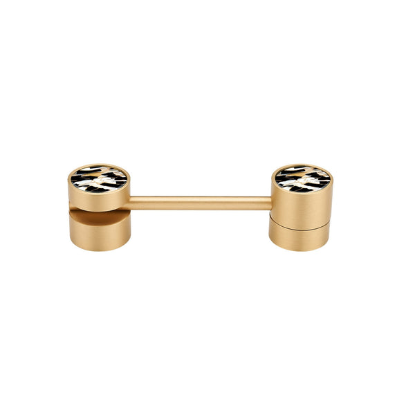 Furniture hasp 3091 | Brass + Black/White/Gold