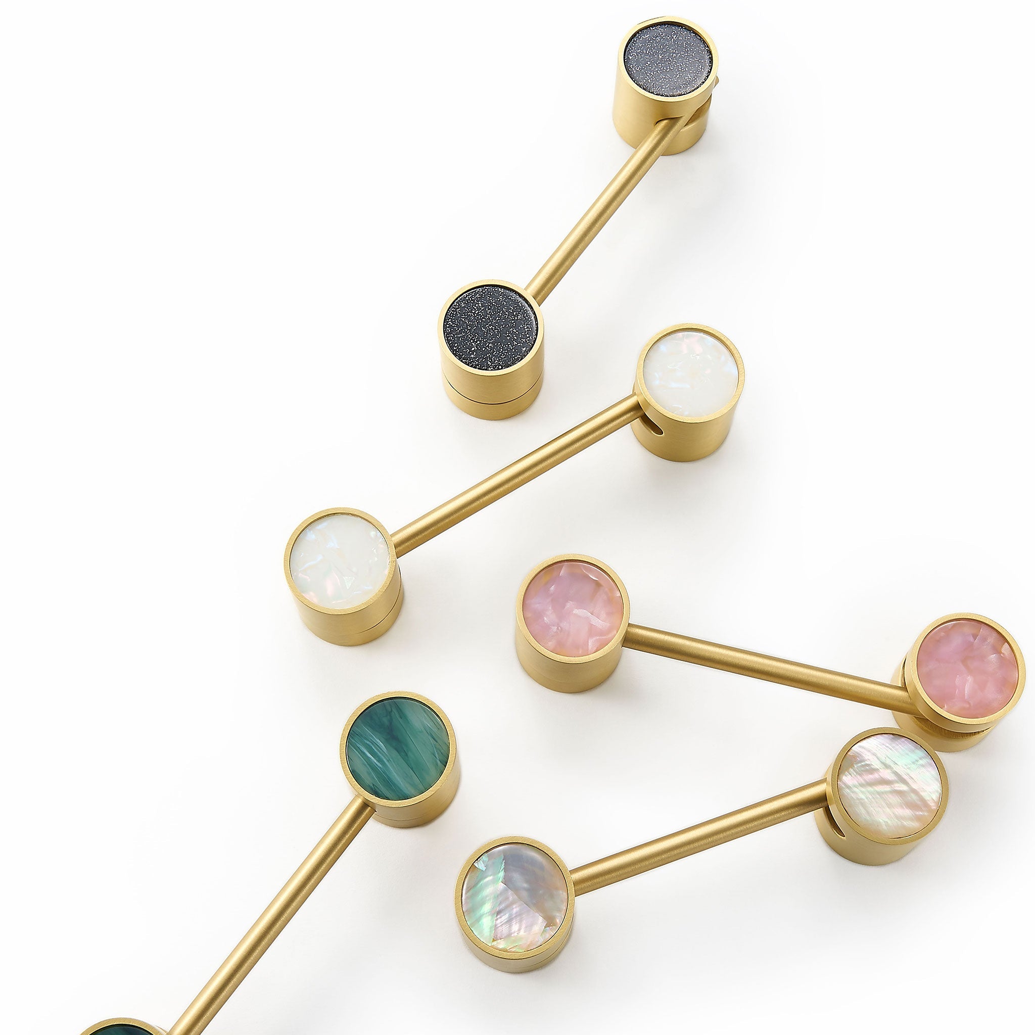Haspe 3091 | Messing + Abalone Shell