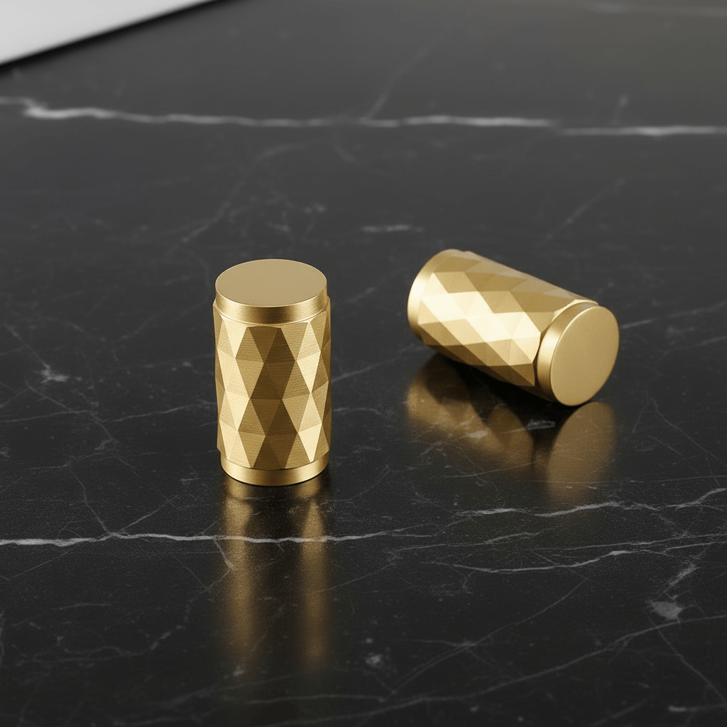 Knopp 3117 | Diamant | Mässing