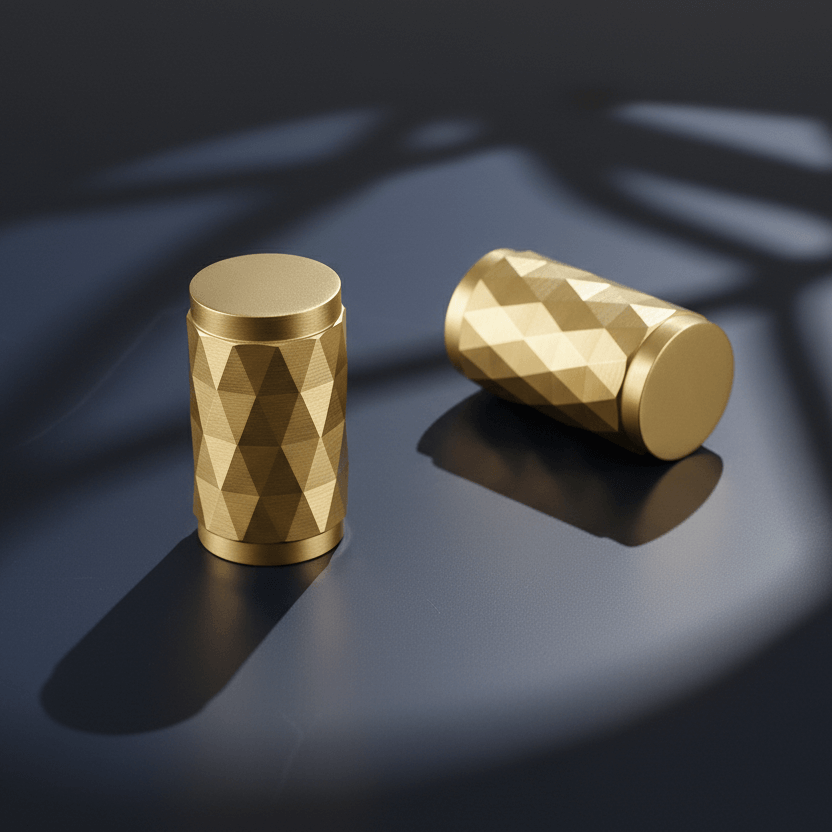 Knopp 3117 | Diamant | Mässing