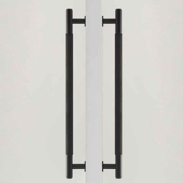 Pull bar P3100Z | Ribbed | Black (SET)